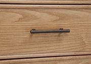 Vermes 66-inch 7-drawer Computer Desk with Power Outlet Light Ash - 802062