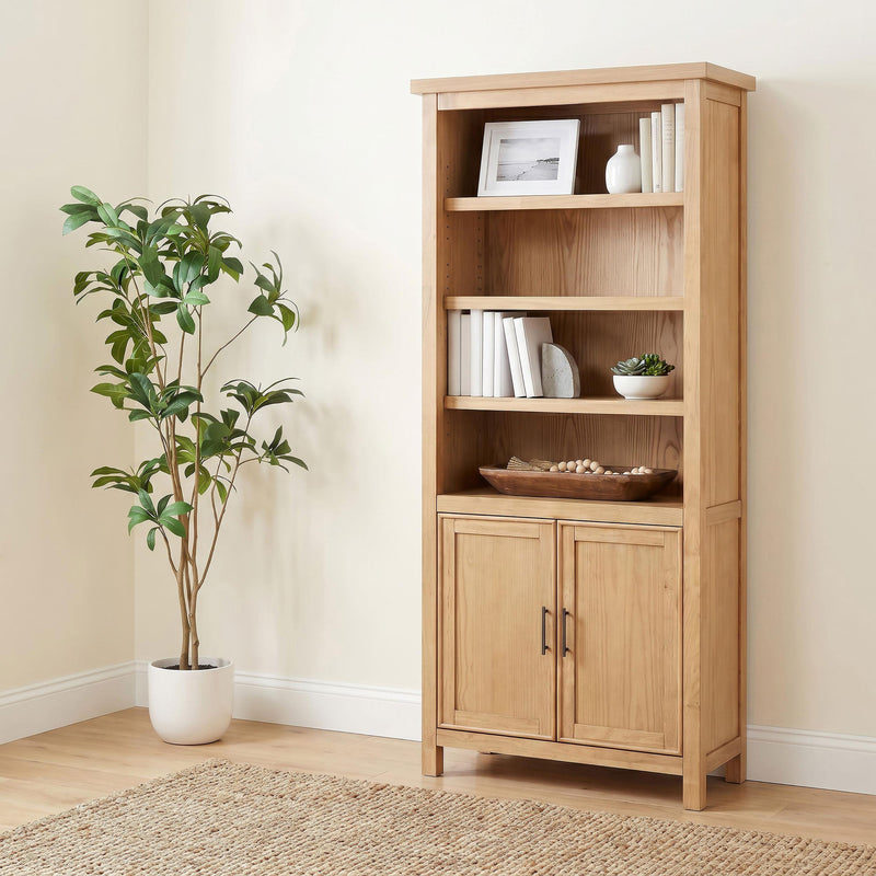 Vermes 72-inch 2-door Home Office Cabinet Bookcase Light Ash - 802063