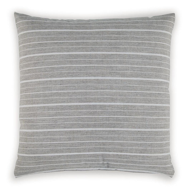 Vernthrone Taupe/White Pillow (Set of 4) - A1001184