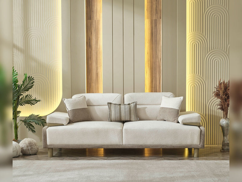 Verona Convertible Loveseat in Cream - 200-MAX-VER-GIR03-GIR05-2