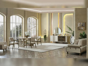 Verona Diningroom (Consol With Mirror & Dining Table & 6 Dining Chair) - 200-MAX-VER-DT-6-SET