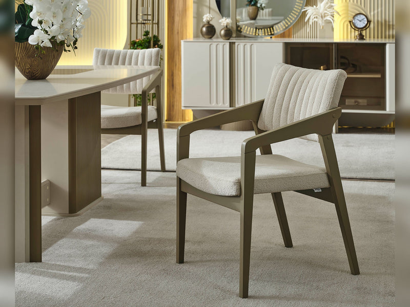 Verona Diningroom (Consol With Mirror & Dining Table & 6 Dining Chair) - 200-MAX-VER-DT-6-SET
