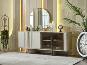 Verona Diningroom (Consol With Mirror & Dining Table & 6 Dining Chair) - 200-MAX-VER-DT-6-SET