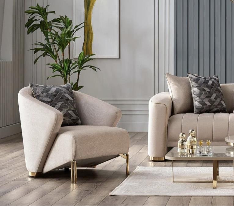 Veronica Sleeper (Silver Vizon) Living Room Set - Gate FurnitureLiving Room Set