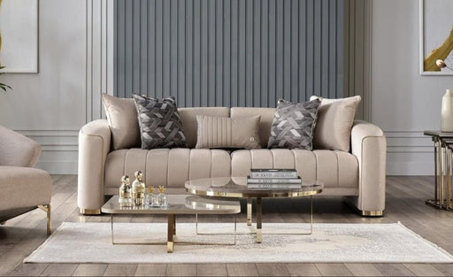 Veronica Sleeper (Silver Vizon) Living Room Set - Gate FurnitureLiving Room Set