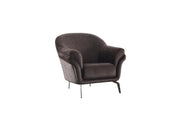 Versace Chair Dark Grey in Dark Grey - 101-VER-STAR14245-B