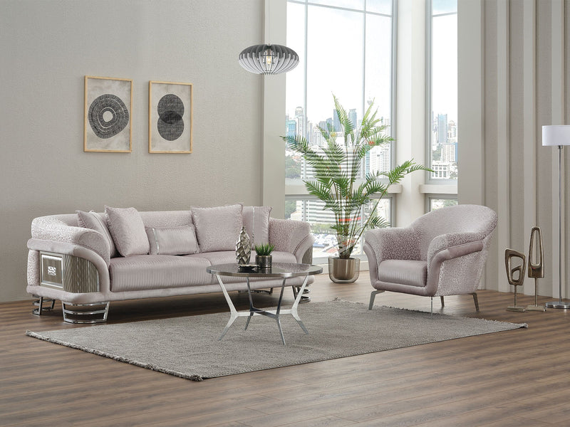 Versace Chair Light Grey in Light Grey - 101-VER-STAR14244-B