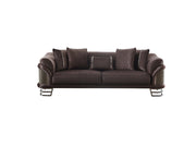 Versace Stationary Sofa Dark Grey in Dark Grey - 101-VER-STAR14245-3