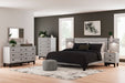 Vessalli Gray Panel Bedroom Set with Extensions - Gate FurnitureBedroom Set