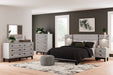 Vessalli Gray Panel Bedroom Set with Extensions - Gate FurnitureBedroom Set