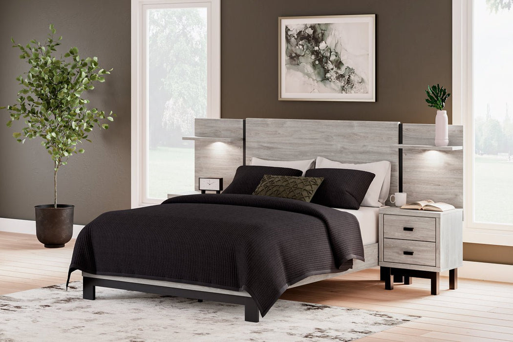 Vessalli Gray Panel Bedroom Set with Extensions - Gate FurnitureBedroom Set