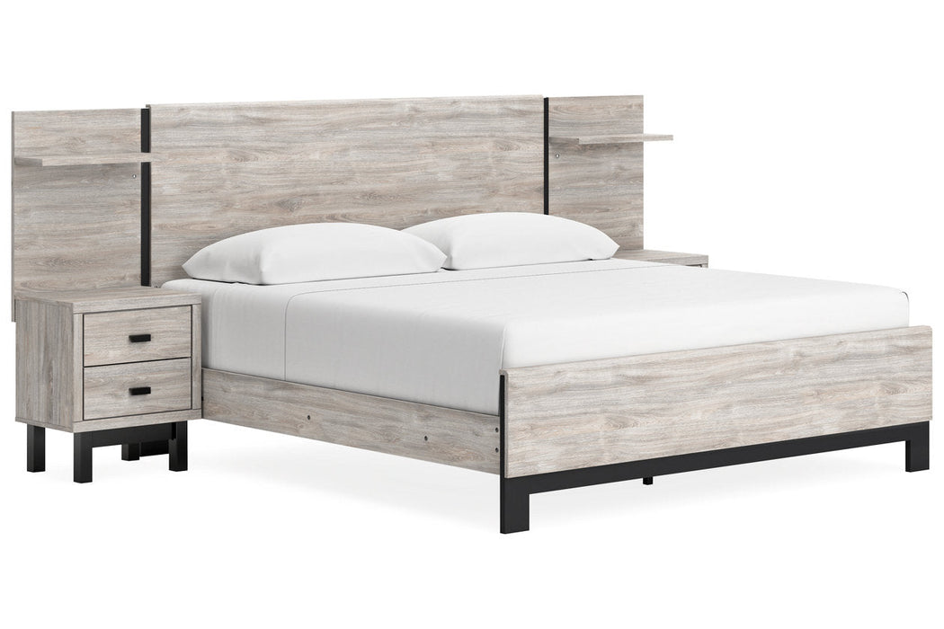 Vessalli Gray Panel Bedroom Set with Extensions - Gate FurnitureBedroom Set