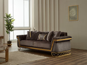 Veyron Stationary Loveseat in Cream - 200-SIM-VEY-STAR553-2