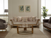Veyron Stationary Sofa in Cream - 200-SIM-VEY-STAR553-3