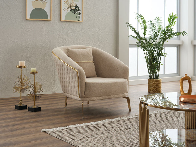 Victoria Chair Cream in Cream - 101-VIC-GIR03-B