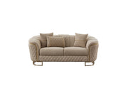 Victoria Stationary Loveseat Cream in Cream - 101-VIC-GIR03-2