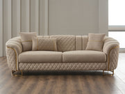 Victoria Stationary Sofa Cream in Cream - 101-VIC-GIR03-3