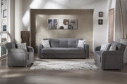 Vision 3 Seat Sleeper (Diego Gray) 1 Piece - Lara FurnitureSleeper Sofa