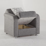 Vision 3 Seat Sleeper (Diego Gray) 1 Piece - Lara FurnitureSleeper Sofa