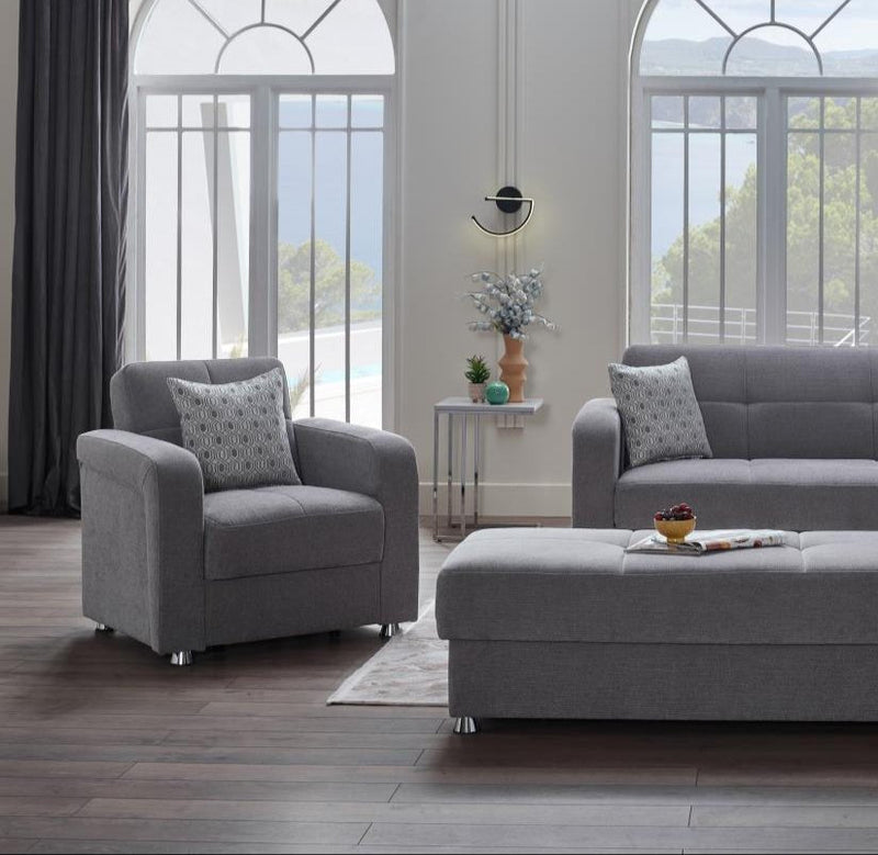 Vision Armchair (Koopsi Gray) - Lara FurnitureLiving Room Chair