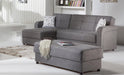 Vision Ottoman (Diego Gray) 1 Piece - Gate FurnitureOttoman