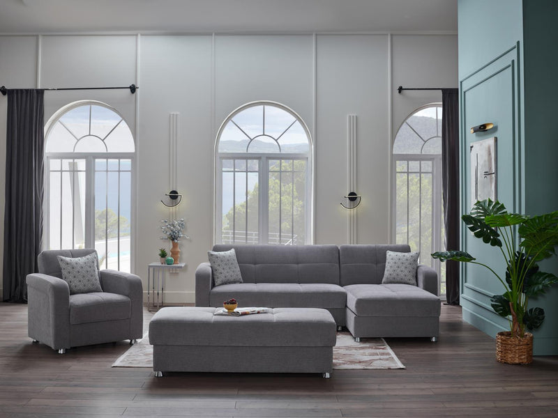 Vision Sectional Chaise Part (Koopsi Gray) - 15-VIS-203385-05-C