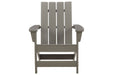 Visola Gray Adirondack Chair - Gate FurnitureAccent Chair