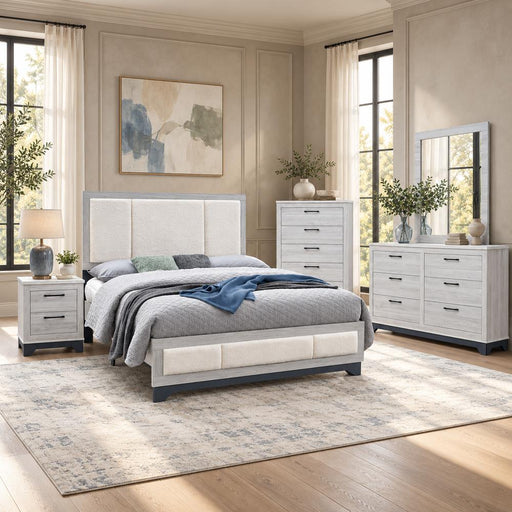 Vivienne - White Full Bed, Dresser, Mirror, Chest, Nightstand - CB2450-FDMCN-White