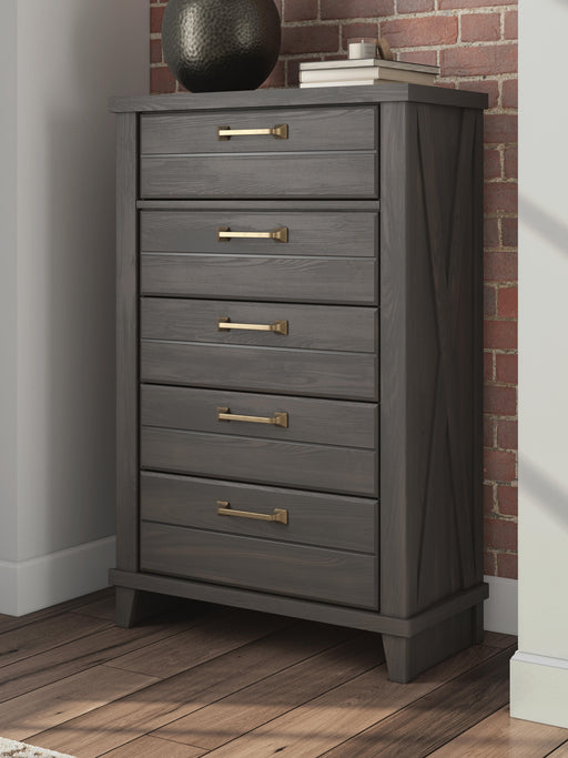 Vonitta Bay Dark Brown Chest of Drawers - PCB2648-46