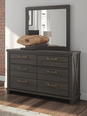 Vonitta Bay Dark Brown Dresser and Mirror - PCB2648B1
