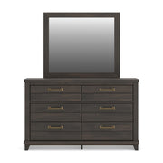Vonitta Bay Dark Brown Dresser and Mirror - PCB2648B1