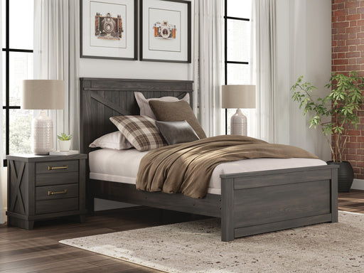 Vonitta Bay Dark Brown Full Panel Bed - PCB2648B3