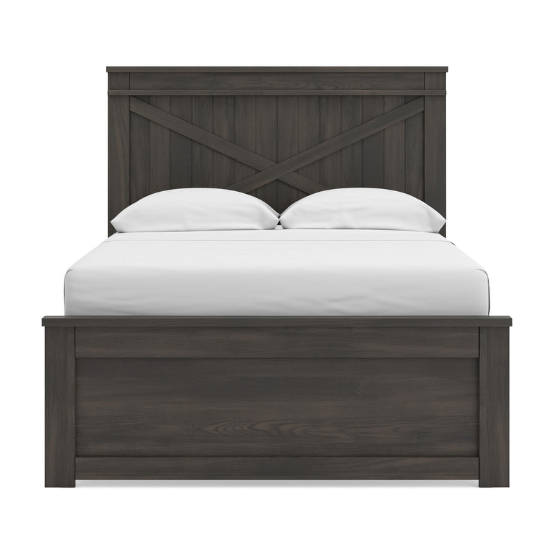 Vonitta Bay Dark Brown Full Panel Bed - PCB2648B3