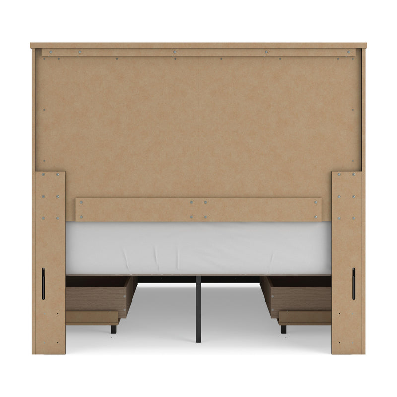 Vonitta Bay Dark Brown Full Panel Bed with 2 Sided Storage - PCB2648B18