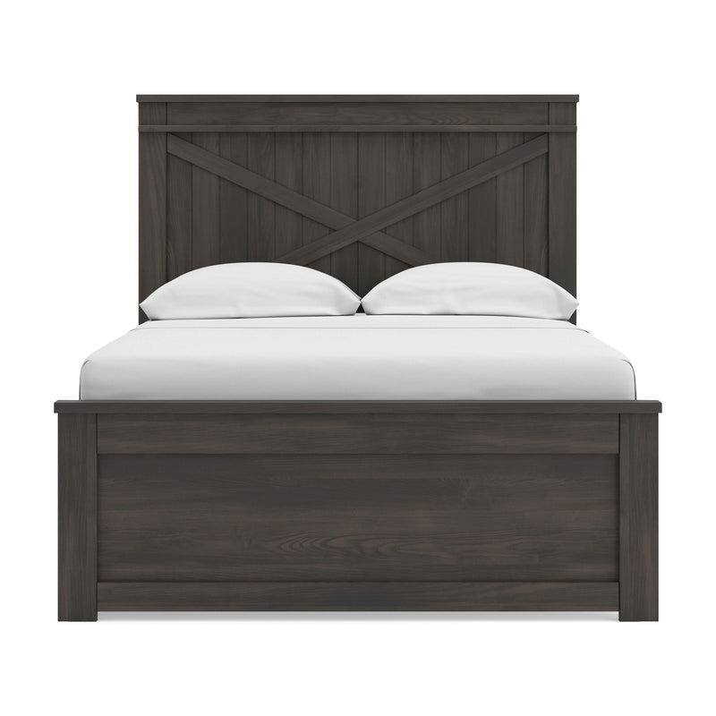 Vonitta Bay Dark Brown Full Panel Bed with Storage - PCB2648B15