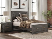 Vonitta Bay Dark Brown Full Panel Platform Storage Bed - PCB2648B9