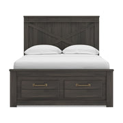 Vonitta Bay Dark Brown Full Panel Storage Bed - PCB2648B21