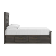 Vonitta Bay Dark Brown Full Panel Storage Bed - PCB2648B21