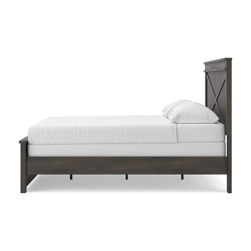 Vonitta Bay Dark Brown King Panel Bed - PCB2648B30