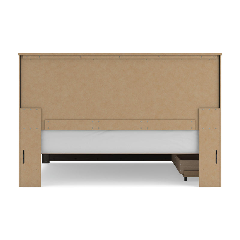 Vonitta Bay Dark Brown King Panel Platform Bed with Storage - PCB2648B26