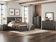 Vonitta Bay Dark Brown King Panel Storage Bed - PCB2648B25