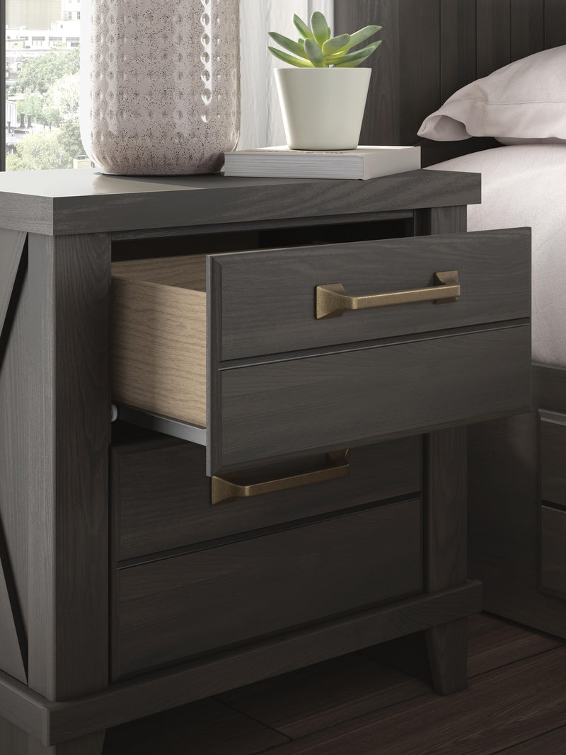 Vonitta Bay Dark Brown Nightstand - PCB2648-92
