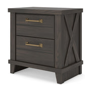Vonitta Bay Dark Brown Nightstand - PCB2648-92