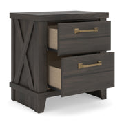 Vonitta Bay Dark Brown Nightstand - PCB2648-92