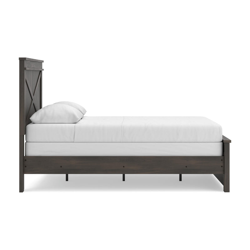 Vonitta Bay Dark Brown Queen Panel Bed - PCB2648B4