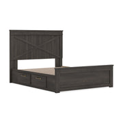 Vonitta Bay Dark Brown Queen Panel Bed with 2 Sided Storage - PCB2648B19