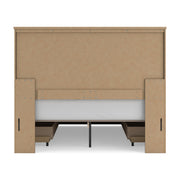 Vonitta Bay Dark Brown Queen Panel Bed with 2 Sided Storage - PCB2648B19