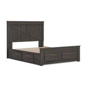 Vonitta Bay Dark Brown Queen Panel Storage Bed - PCB2648B22