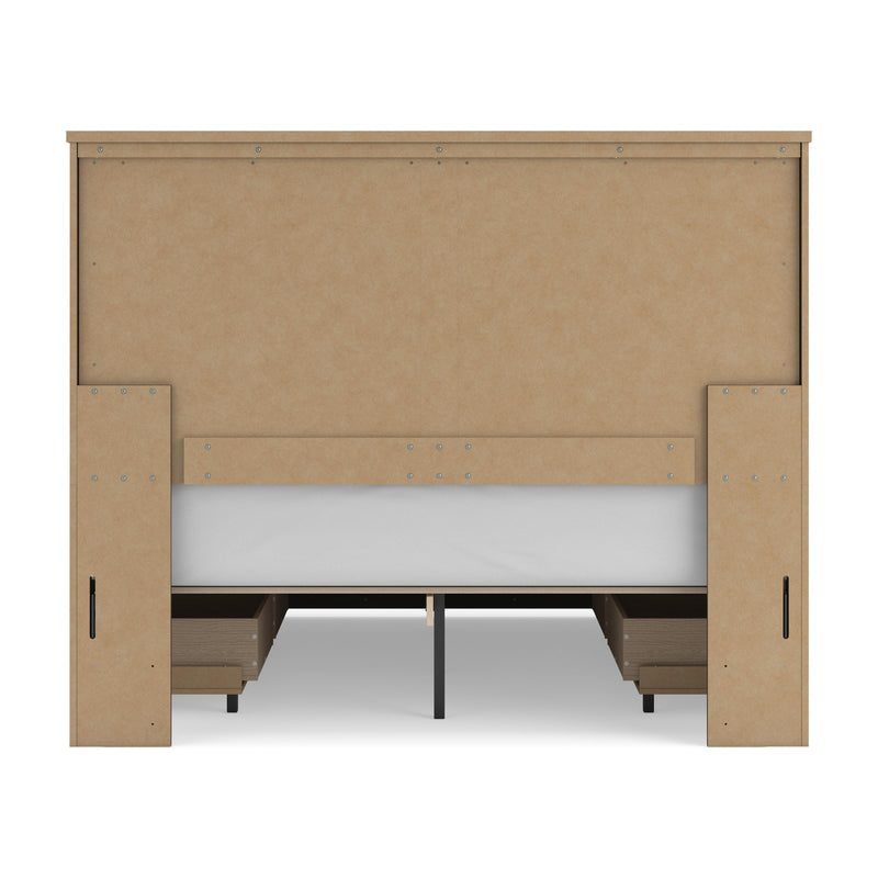 Vonitta Bay Dark Brown Queen Panel Storage Bed - PCB2648B22