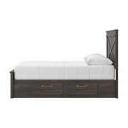 Vonitta Bay Dark Brown Queen Panel Storage Bed - PCB2648B22